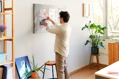 Tableau d’affichage en liège motif marbre décoratif
