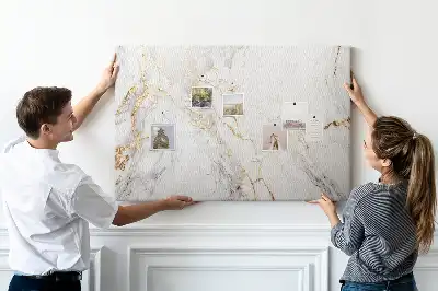 Tableau d’affichage en liège motif marbre décoratif