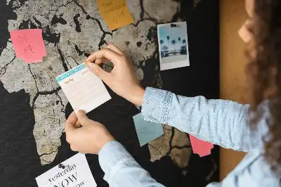 Tableau en liège décoratif carte du monde sécheresse