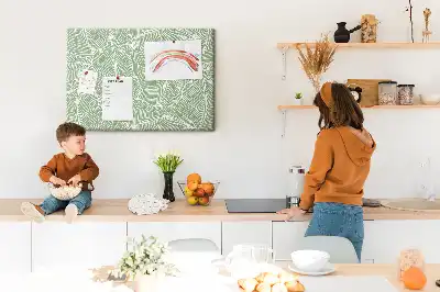 Tableau de liège motif feuilles nature