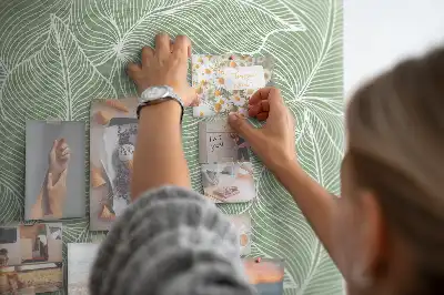 Tableau de liège motif feuilles nature