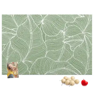 Tableau de liège motif feuilles nature