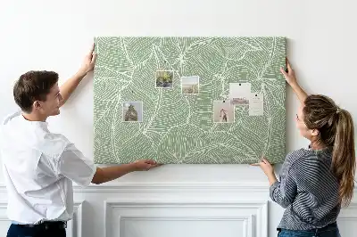 Tableau de liège motif feuilles nature