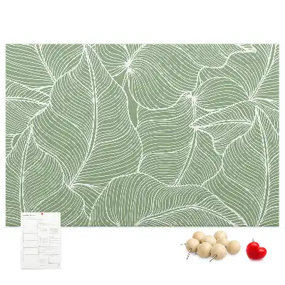 Tableau de liège motif feuilles nature