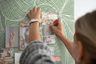 Tableau de liège motif feuilles nature