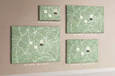 Tableau de liège motif feuilles nature