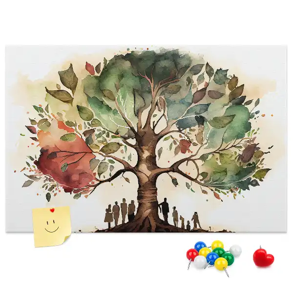 Tableau d’affichage en liège Généalogie arbre lignée