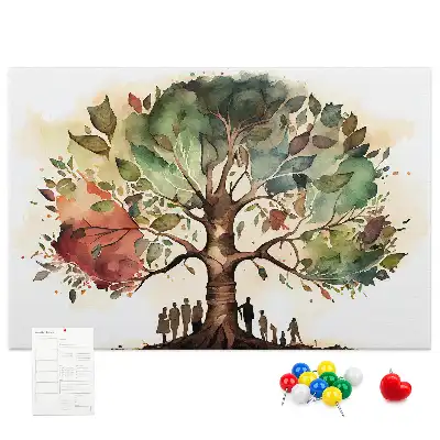 Tableau d’affichage en liège Généalogie arbre lignée
