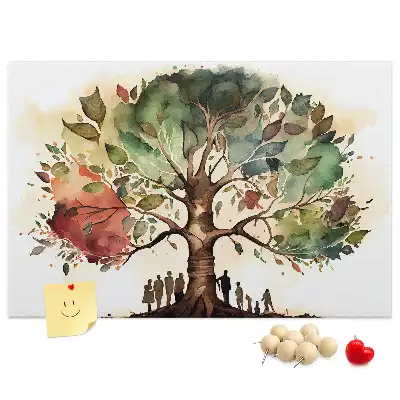 Tableau d’affichage en liège Généalogie arbre lignée