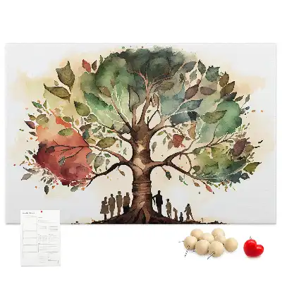 Tableau d’affichage en liège Généalogie arbre lignée