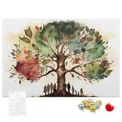 Tableau d’affichage en liège Généalogie arbre lignée