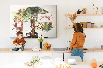 Tableau d’affichage en liège Généalogie arbre lignée
