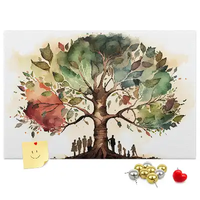 Tableau d’affichage en liège Généalogie arbre lignée