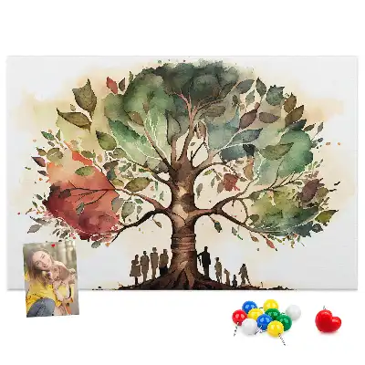 Tableau d’affichage en liège Généalogie arbre lignée