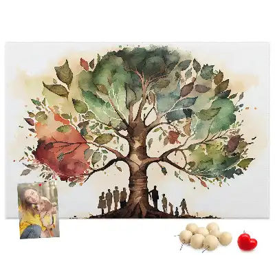 Tableau d’affichage en liège Généalogie arbre lignée