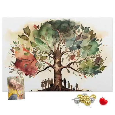 Tableau d’affichage en liège Généalogie arbre lignée