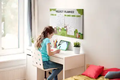 Tableau en liège déco Emploi du temps scolaire élève