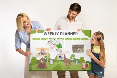 Tableau en liège déco Emploi du temps scolaire élève