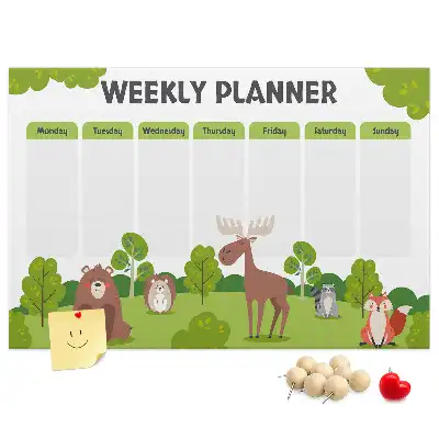 Tableau en liège déco Emploi du temps scolaire élève
