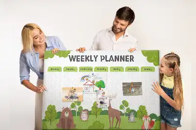 Tableau en liège déco Emploi du temps scolaire élève