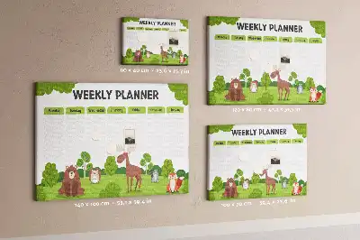 Tableau en liège déco Emploi du temps scolaire élève