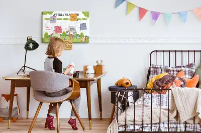 Tableau en liège déco Emploi du temps scolaire élève