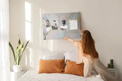 Tableau en liège déco Motif en marbre classique