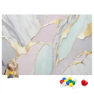 Tableau en liège déco Motif en marbre classique