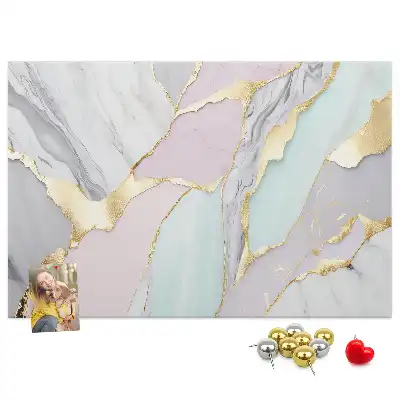 Tableau en liège déco Motif en marbre classique