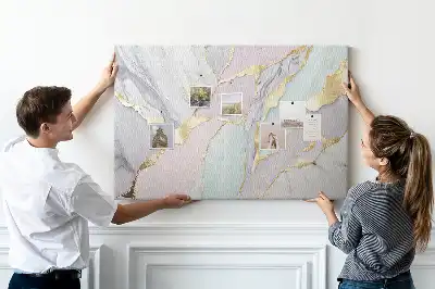 Tableau en liège déco Motif en marbre classique
