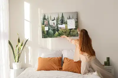 Tableau de liège Paysage forêt