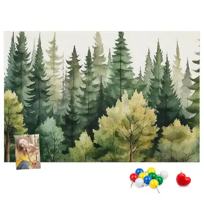 Tableau de liège Paysage forêt
