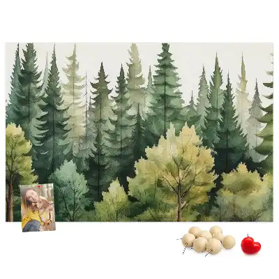 Tableau de liège Paysage forêt