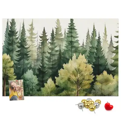 Tableau de liège Paysage forêt