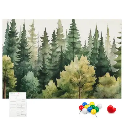 Tableau de liège Paysage forêt