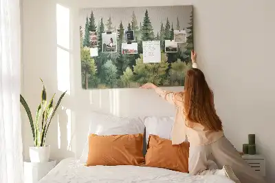 Tableau de liège Paysage forêt