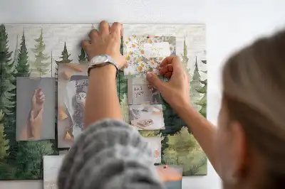 Tableau de liège Paysage forêt