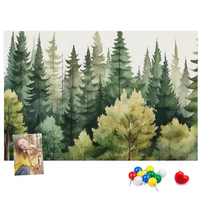 Tableau de liège Paysage forêt