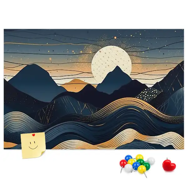Tableau en liège déco Coucher de soleil paysage