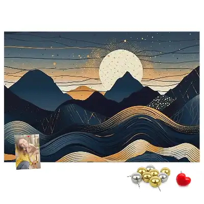 Tableau en liège déco Coucher de soleil paysage