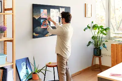 Tableau en liège déco Coucher de soleil paysage
