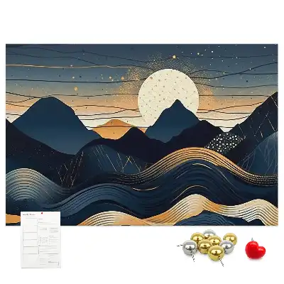 Tableau en liège déco Coucher de soleil paysage