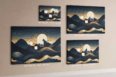 Tableau en liège déco Coucher de soleil paysage
