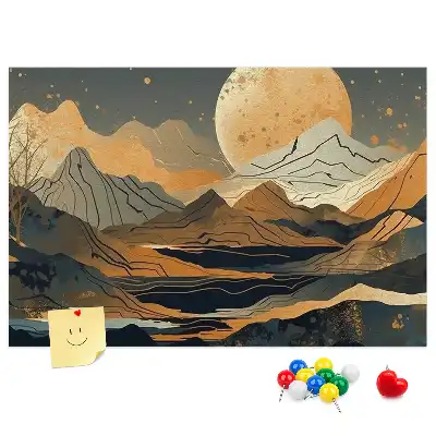Tableau de liège paysage artistique moderne