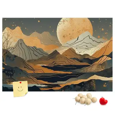 Tableau de liège paysage artistique moderne