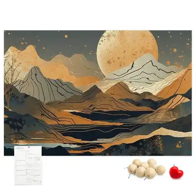 Tableau de liège paysage artistique moderne