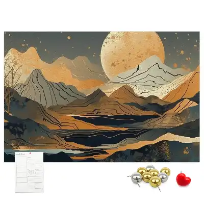 Tableau de liège paysage artistique moderne