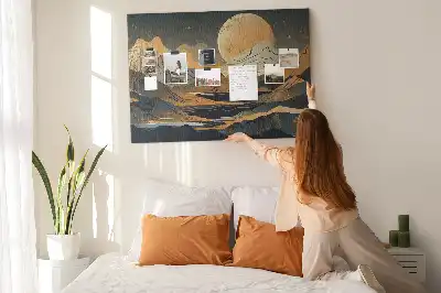 Tableau de liège paysage artistique moderne
