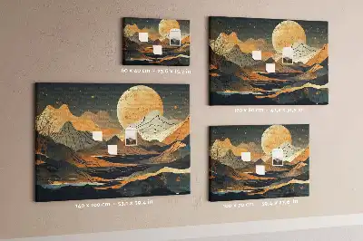 Tableau de liège paysage artistique moderne