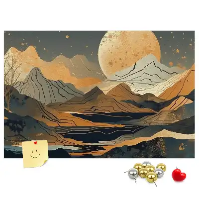Tableau de liège paysage artistique moderne
